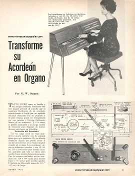 Transforme su Acordeón en Órgano - Enero 1963