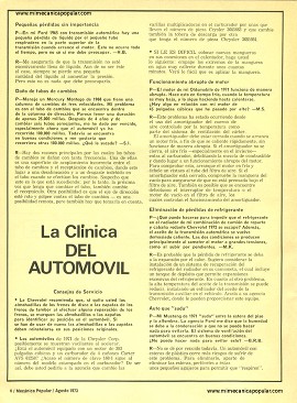Clínica del Automóvil - Agosto 1973