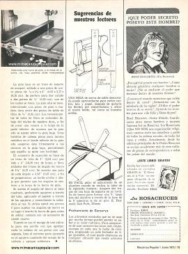 Guía de taladro de banco de doble propósito - Junio 1973