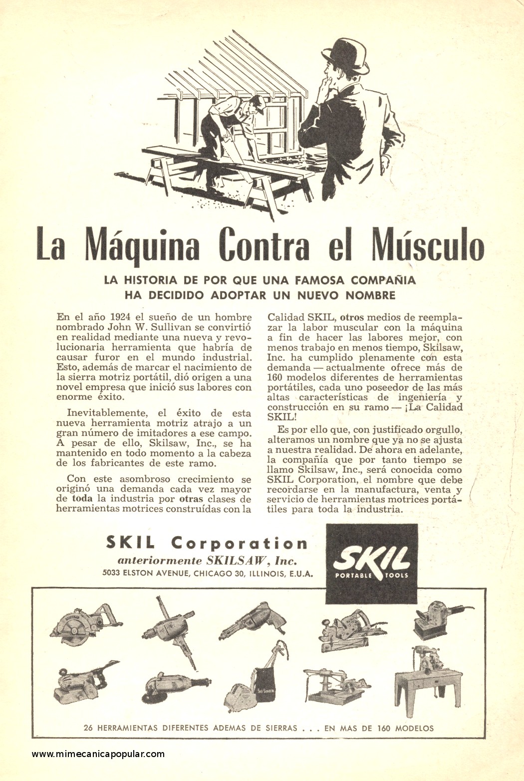 Publicidad - Herramientas SKIL - Noviembre 1952