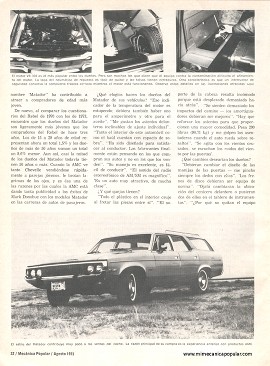 Informe de los dueños: Matador AMC - Agosto 1973