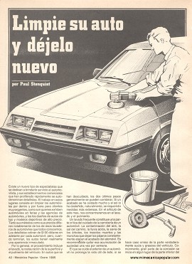 Limpie su auto y déjelo nuevo - Enero 1985