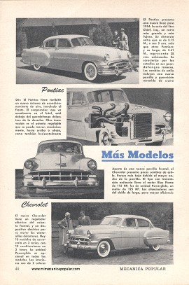 Pontiac, Chevrolet, Lincoln y Mercury de 1954 - Marzo 1954