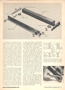 Soporte Fijo para Accesorio de Fresadura de Torno Metal - Diciembre 1973