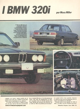 MP prueba el BMW 320i - Julio 1980