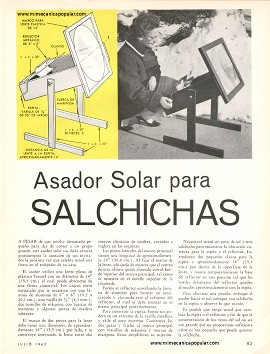 Asador Solar Para Salchichas - Julio 1962