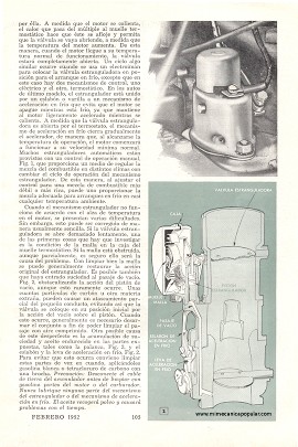 Carburador: El Cuidado de estranguladores automáticos - Febrero 1952