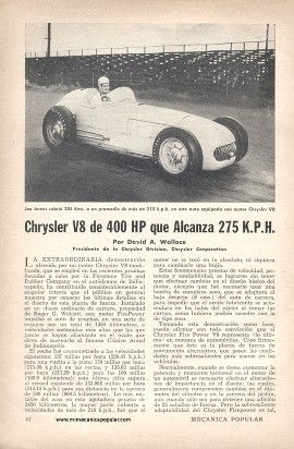 Chrysler V8 de 400 HP que Alcanza 275 K.P.H.