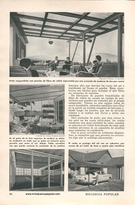 Los Cobertizos Protegen del Sol de Mediodía - Junio 1957