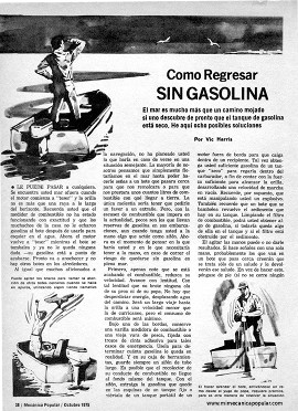 Navegación: Como Regresar Sin Gasolina - Octubre 1975