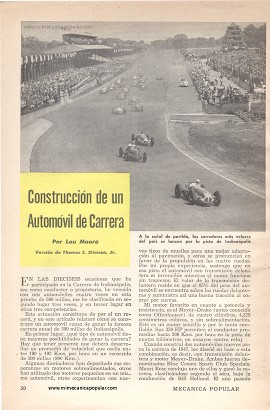 Construcción de un Automóvil de Carrera - Julio 1949