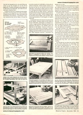 Construya su mesa para el jardín - Noviembre 1983