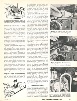 Carburador - Los Estranguladores Automáticos -Marzo 1962