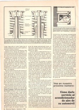 Evite el consumo excesivo de aceite - Septiembre 1983