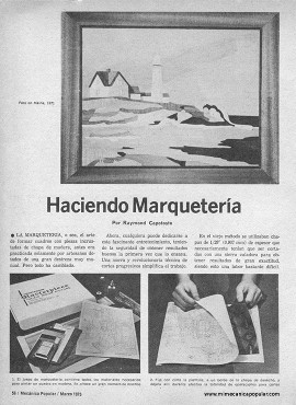 Haciendo Marquetería - Marzo 1975