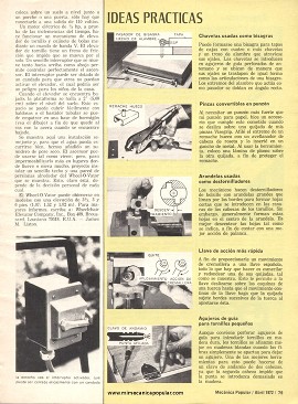 5 ideas prácticas para el taller - Abril 1972