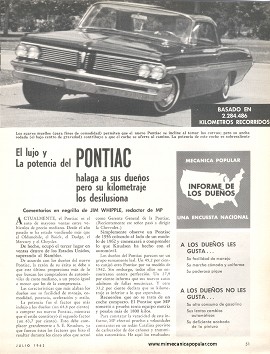 Informe de los Dueños: Pontiac -Julio 1962