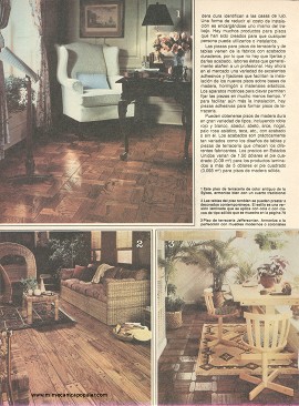 Instale sus pisos de madera - Julio 1980