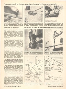Instale sus pisos de madera - Julio 1980