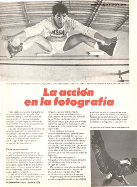 La acción en la fotografía - Octubre 1978