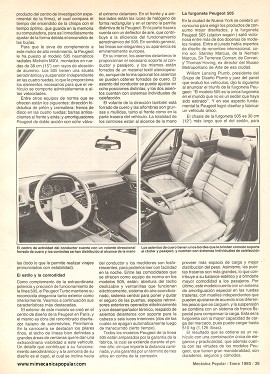 Línea Peugeot para el 85 - Enero 1985