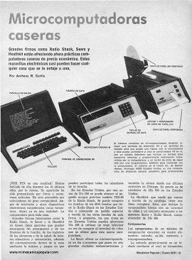 Microcomputadoras caseras - Enero 1978