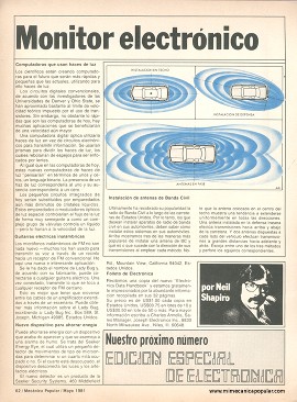 Monitor electrónico - Mayo 1981