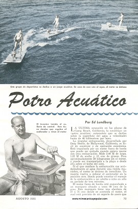 Potro Acuático - Agosto 1951