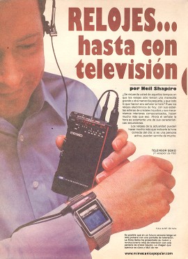 Relojes... hasta con televisión - Septiembre 1983