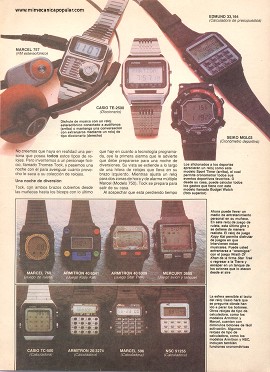 Relojes... hasta con televisión - Septiembre 1983
