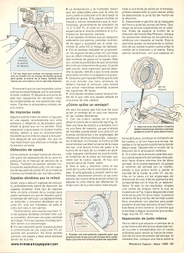 Reparando las juntas de velocidad constante - Mayo 1988