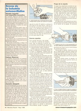 Reparando las juntas de velocidad constante - Mayo 1988