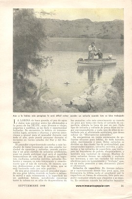 Para el Pescador - Señuelos Para Lobinas - Septiembre 1948