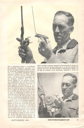 Para el Pescador - Señuelos Para Lobinas - Septiembre 1948