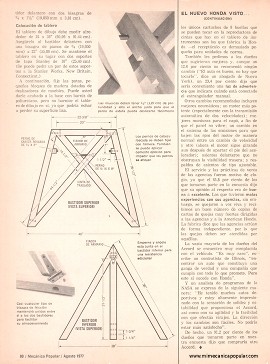 Construya su mesa de dibujo - Agosto 1977