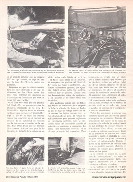 Aprenda a diagnosticar los problemas ocultos de su auto -Marzo 1972