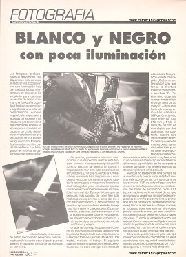 Fotografía: Blanco y Negro con poca iluminación - Julio 1993