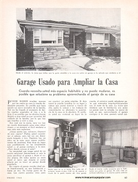 Garaje Usado para Ampliar la Casa - Enero 1968
