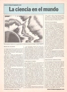 La ciencia en el mundo - Enero 1981