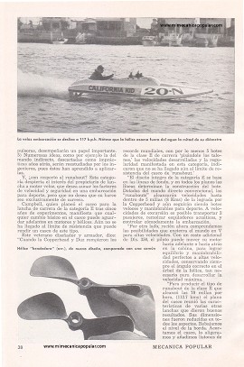 Más Velocidad en Moto-Náutica - Julio 1948