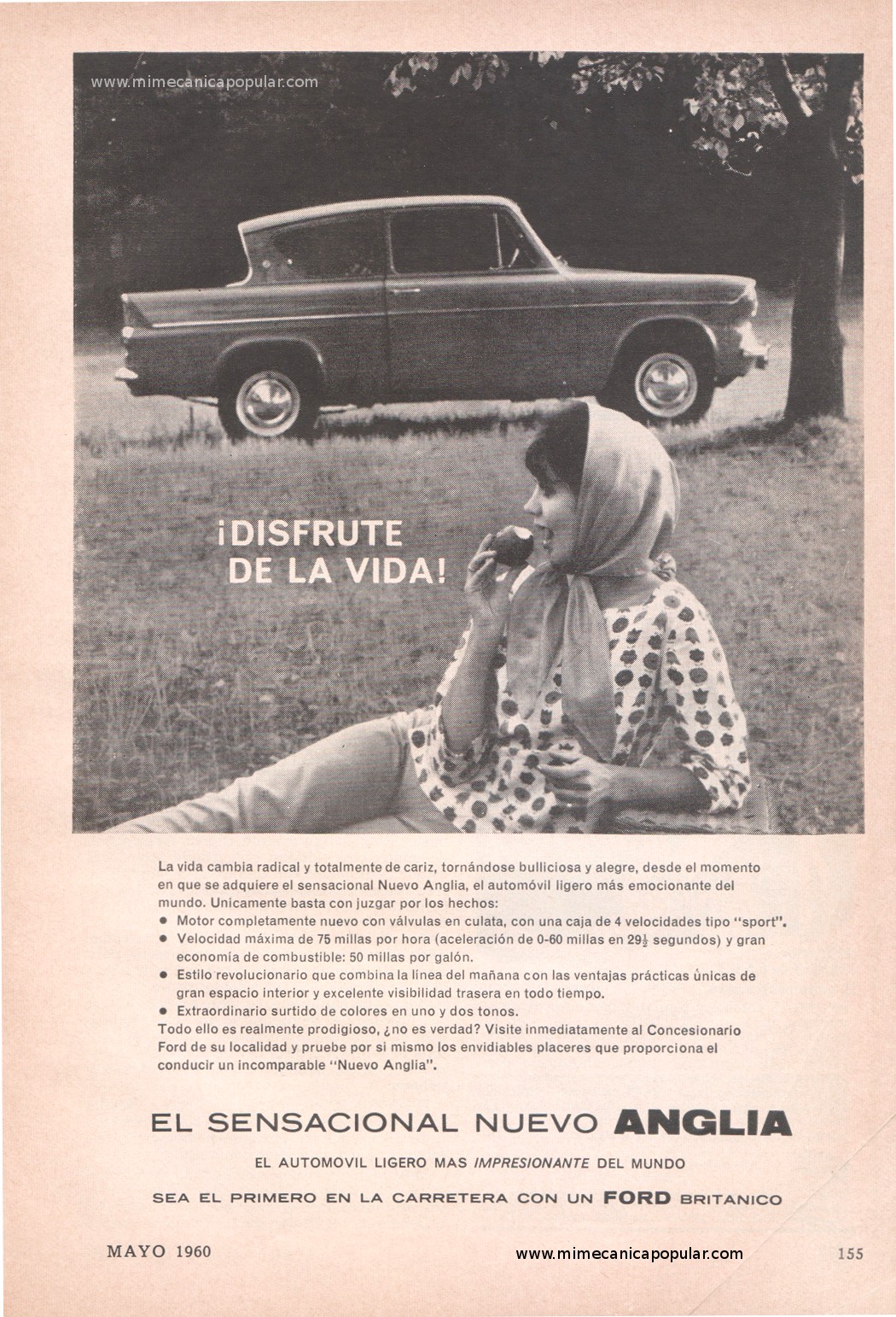 Publicidad - Ford Anglia - Mayo 1960