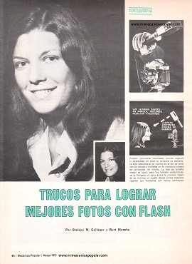 Trucos para lograr mejores fotos con flash - Marzo 1972