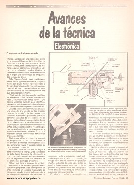 Avances... ...de la técnica - Febrero 1983