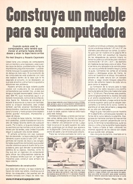 Construya un mueble para su computadora - Mayo 1984