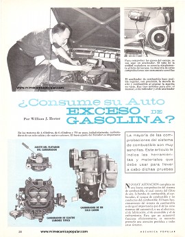 ¿Consume su Auto Exceso de Gasolina? - Septiembre 1962