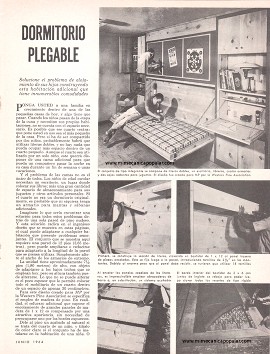 Dormitorio Plegable - Junio 1964
