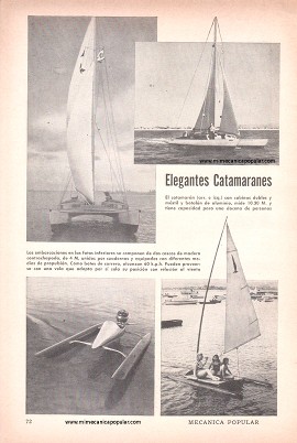 Elegantes Catamaranes con Cubiertas Aerodinámicas - Mayo 1953