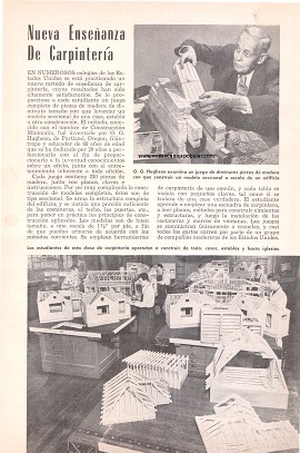 Nueva Enseñanza De Carpintería - Marzo 1955