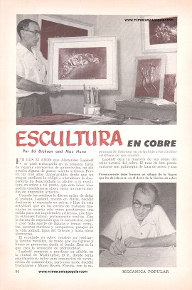Escultura en Cobre - Agosto 1955