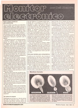 Monitor electrónico - Abril 1984